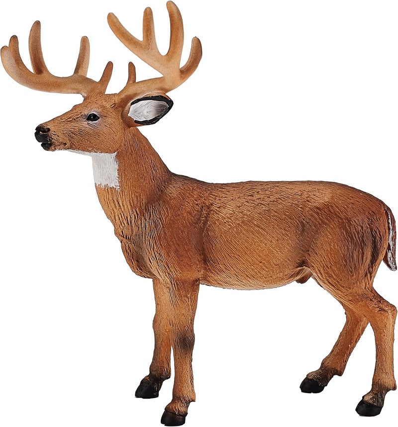 MOJO DEER STAG PAINTED REPLICA WILD ANIMAL COLLECTABLE TOY FIGURES 387038 - Image 1